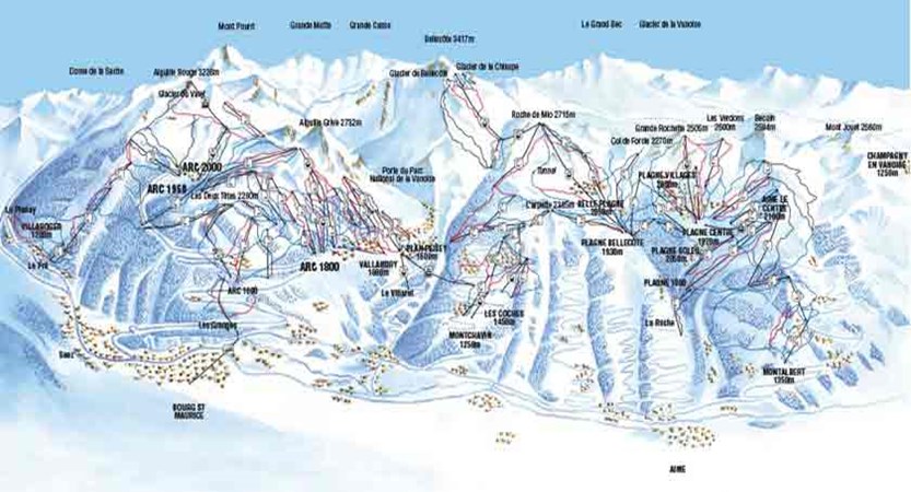 Les Arcs Map.pdf Les Arcs Ski Resort & Holidays 2019/2020 | Paradiski Ski Area | Inghams