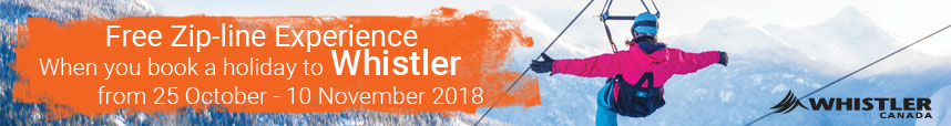 Free zip-line experience in Whistler