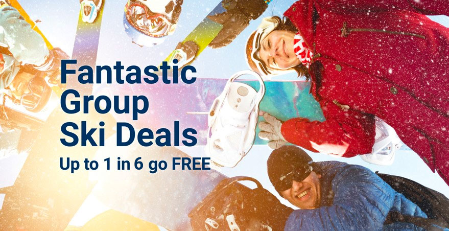 Group Ski Holidays - Up to 1 in 6 go free